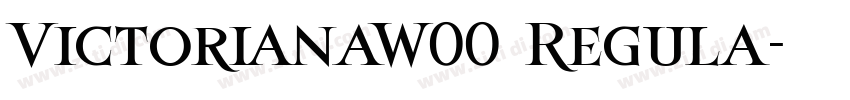 VictorianaW00 Regula字体转换